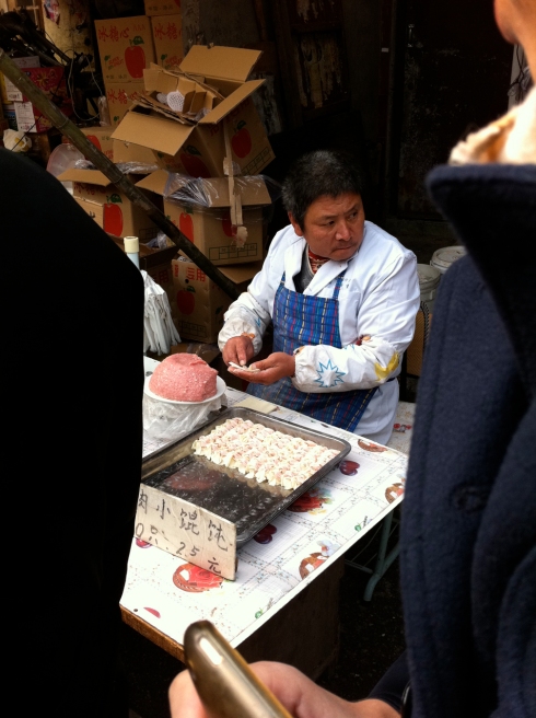 Hand-made pork dumplings